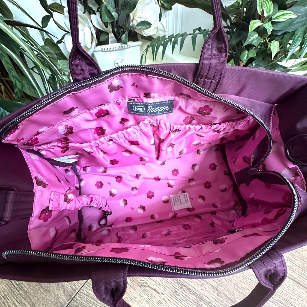 Lug 2 Pc. Bundle - Cranberry Romper Tote w/Coupe Crossbody - Picture 7 of 16